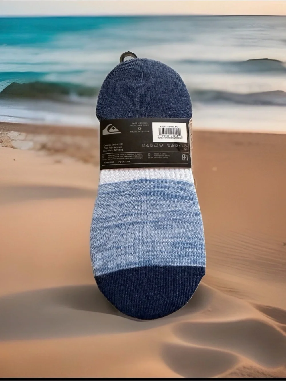Quiksilver Men’s Size 6-12 No Show Socks. 5 Pairs. Multicolor. New with Tags.
